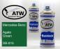 Preview: Mercedes-Benz, Agate Green, DB-815: 400ml Sprühdose + 400ml Klarlack - Set, von ATW Autoteile West.
